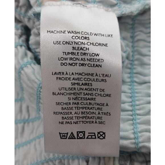 Urban Outfitters Blue Doodle Printed Short Sleeve Crop Top Women's Medium - Picture 6 of 7